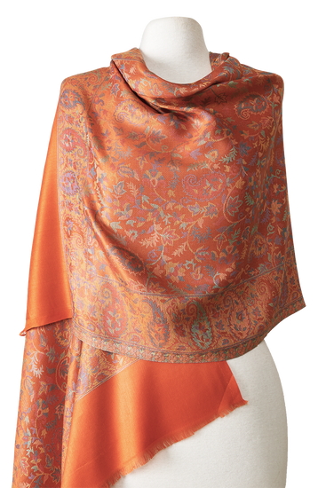 MODAL ARABESQUE PASHMINA WITH INDIAN SILK | 70X200CM 