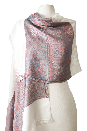 MODAL ARABESQUE PASHMINA WITH INDIAN SILK | 70X200CM 