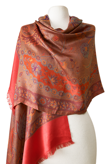 MODAL ARABESQUE PASHMINA WITH INDIAN SILK | 70X200CM 