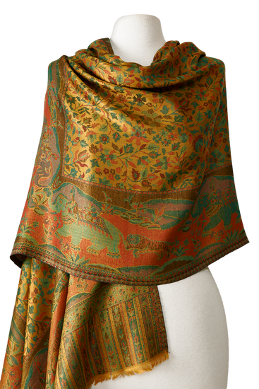 MODAL ARABESQUE PASHMINA WITH INDIAN SILK | 70X200CM 