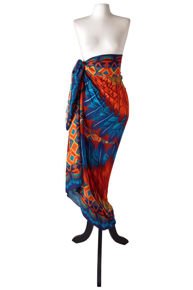   - Panneau Amazônia Indígena em viscose | 130x200cm- Scarf Me 