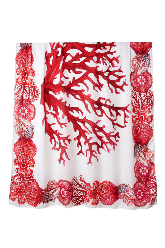   - Panneau Coral Vermelho em poliéster | 140x180cm- Scarf Me 