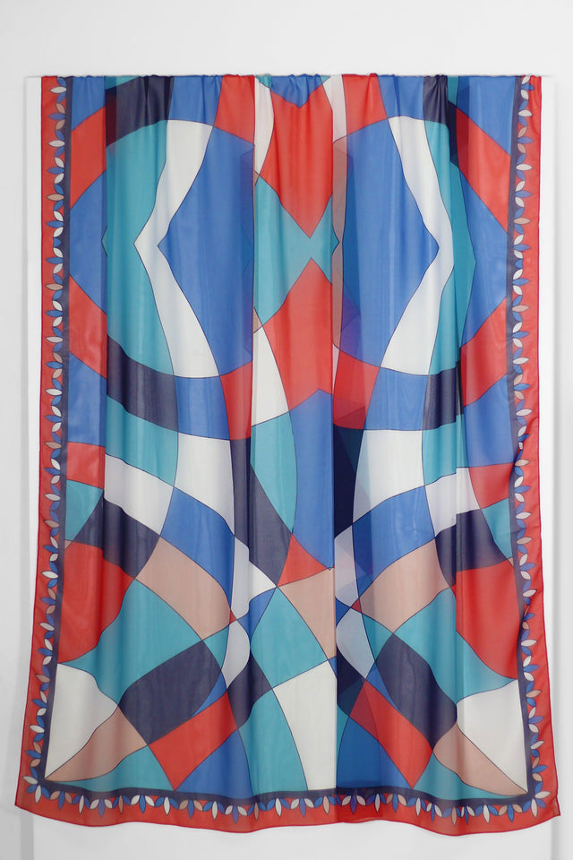   - Panneau Geomodern em georgete de poliéster | 130x200cm- Scarf Me 