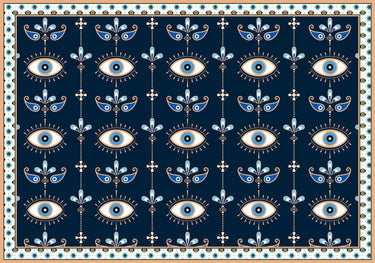   - Panneau Olho Grego em viscose | 130x200cm- Scarf Me 