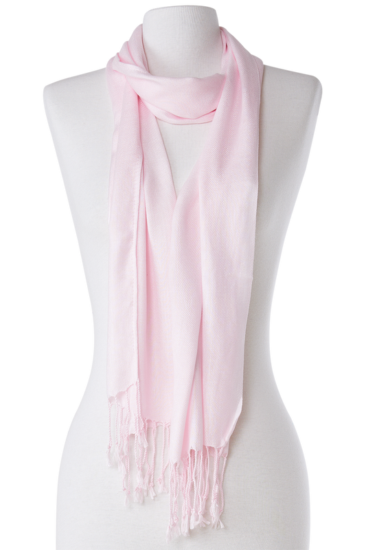   - Pashmina Leve de viscose rosa claro | 35x180cm- Scarf Me 