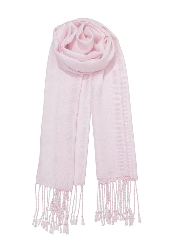   - Pashmina Leve de viscose rosa claro | 35x180cm- Scarf Me 