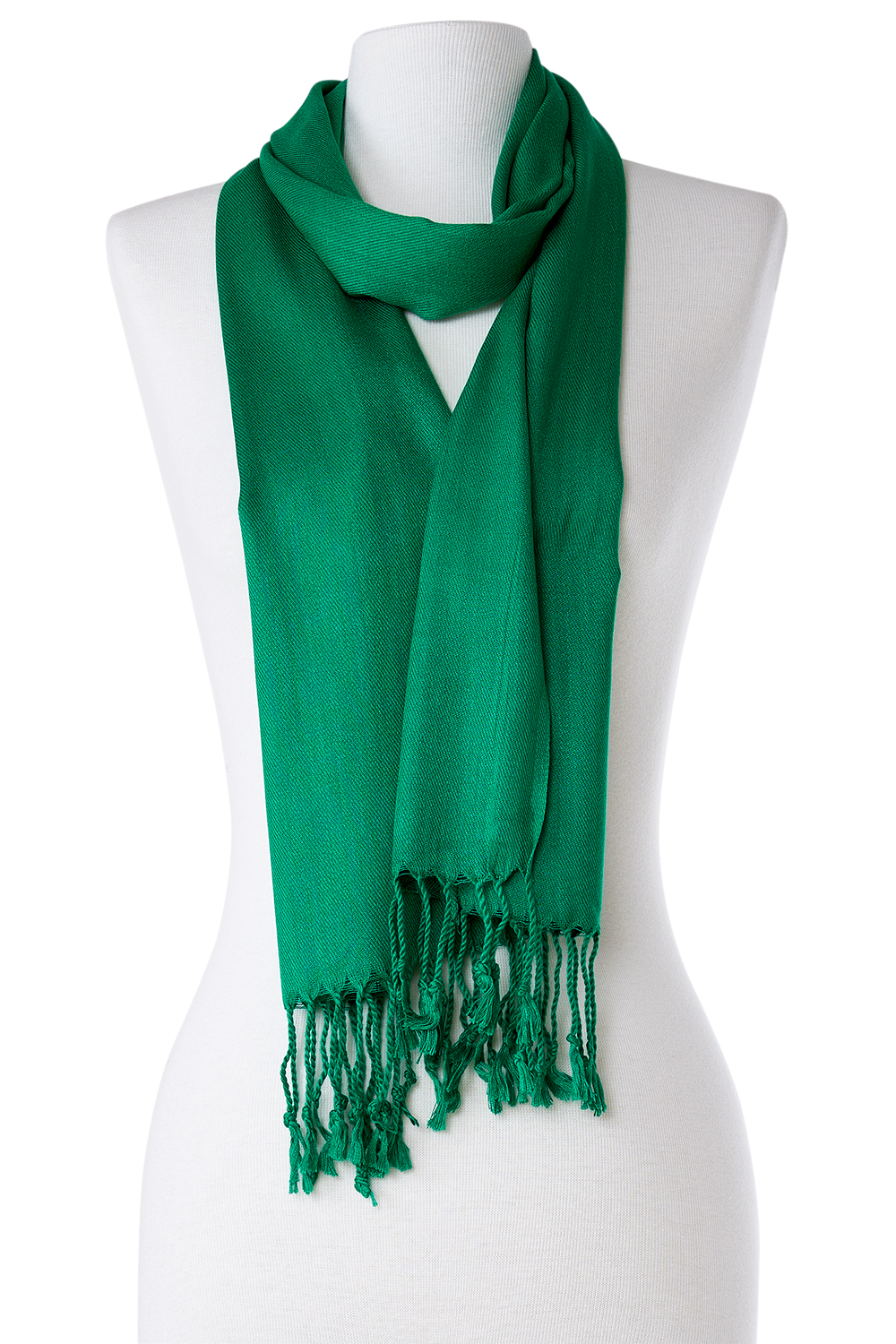   - Pashmina Leve de viscose verde bandeira | 35x180cm- Scarf Me 