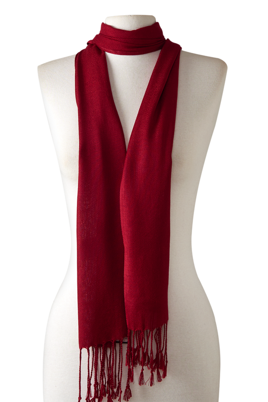   - Pashmina Leve de viscose vinho | 35x180cm- Scarf Me 