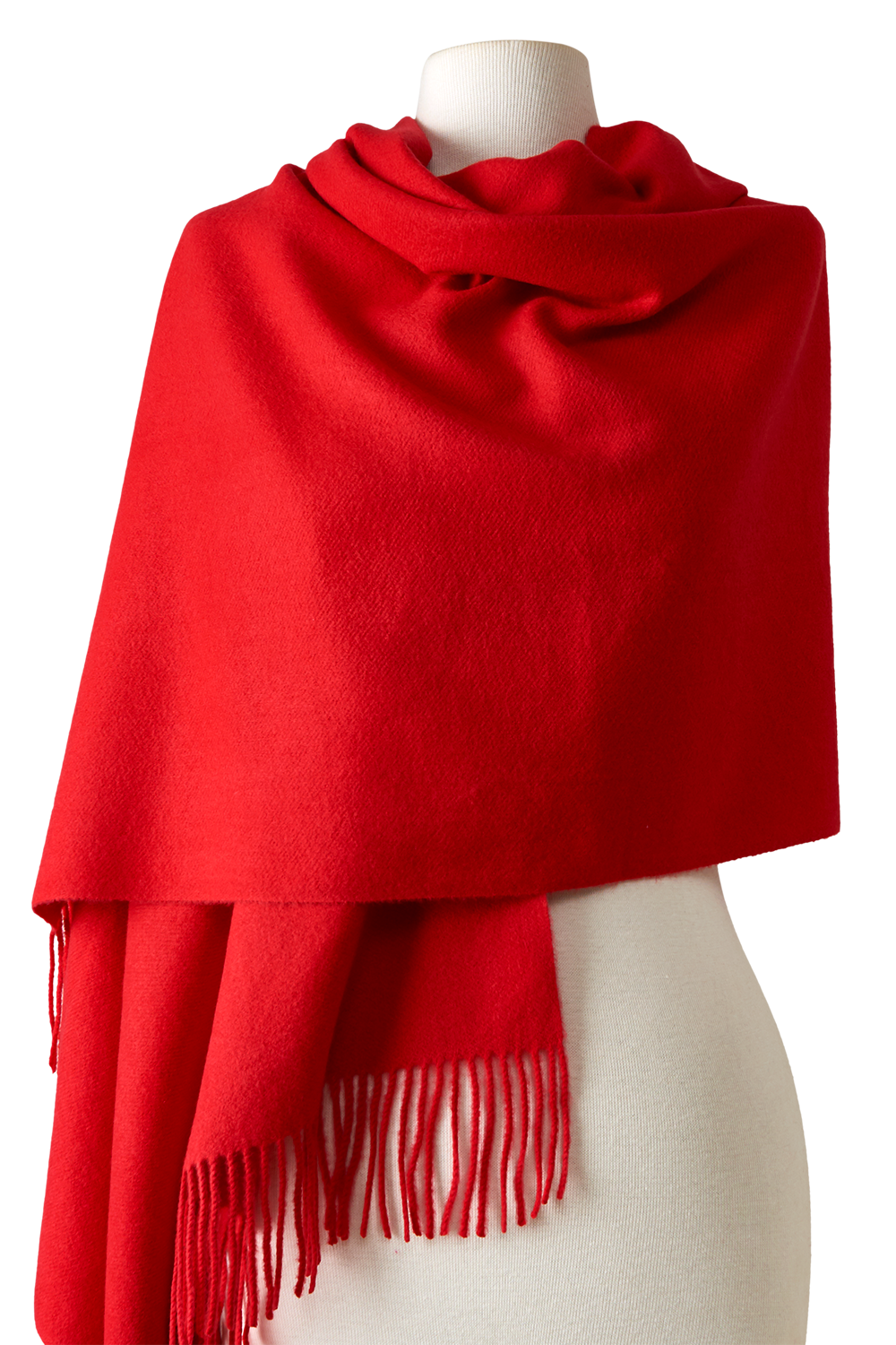   - Pashmina lisa em toque de lã vermelho | 70x180cm- Scarf Me 