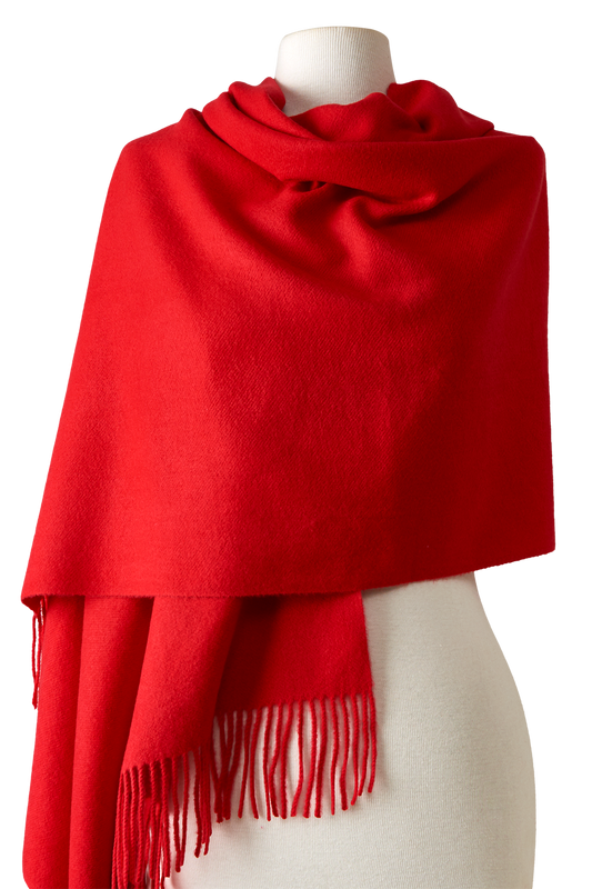   - Pashmina lisa em toque de lã vermelho | 70x180cm- Scarf Me 