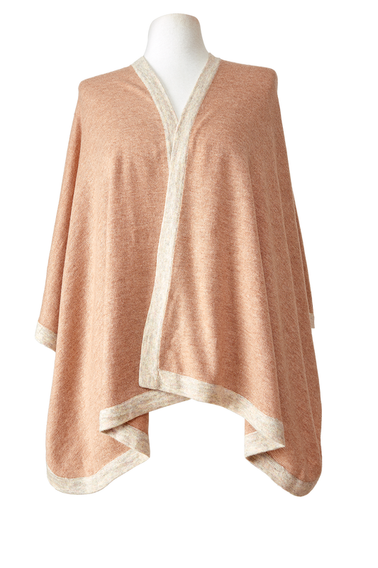   - Poncho Kali de cashmere cappuccino- Scarf Me 