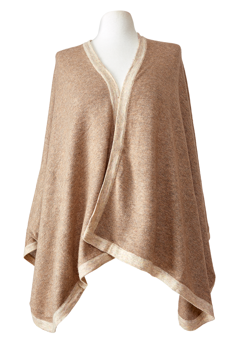   - Poncho Kali de cashmere taupe- Scarf Me 