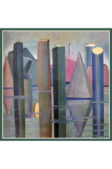 Max lenço Calmaria II em mousseline de seda | 130x130cm