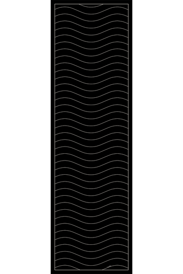 Echarpe Curva em mousseline de seda | 60x210cm