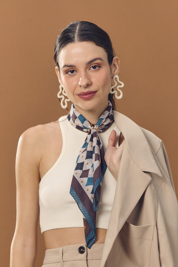 Ouros bandana in cotton | 65x65cm