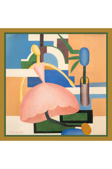 Lenço A Boneca em cetim de seda | 65x65cm