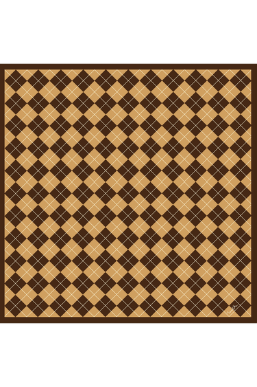 Bandana Argyle em algodão | 65x65cm