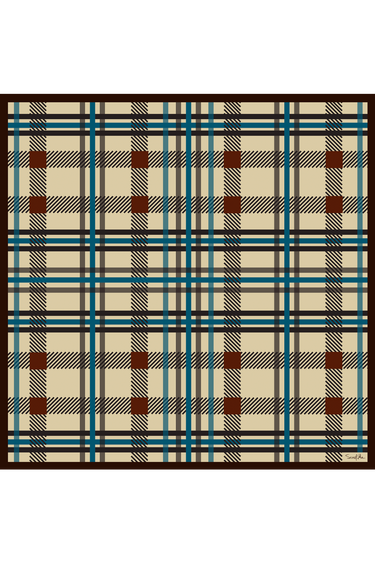 Bandana Xadrez gravataria em algodão | 65x65cm