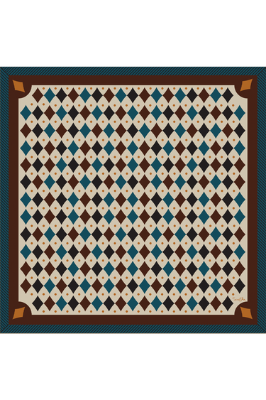 Bandana Ouros em algodão | 65x65cm