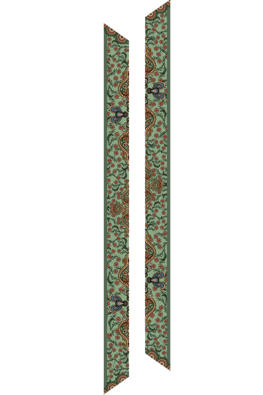 Twilly Oriental em cetim de poliéster | 8x130cm