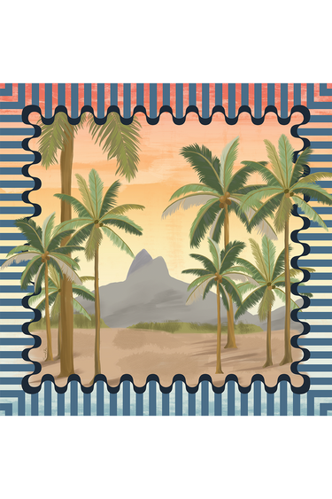 Lenço Dois Irmãos em cetim de poliéster | 90x90cm