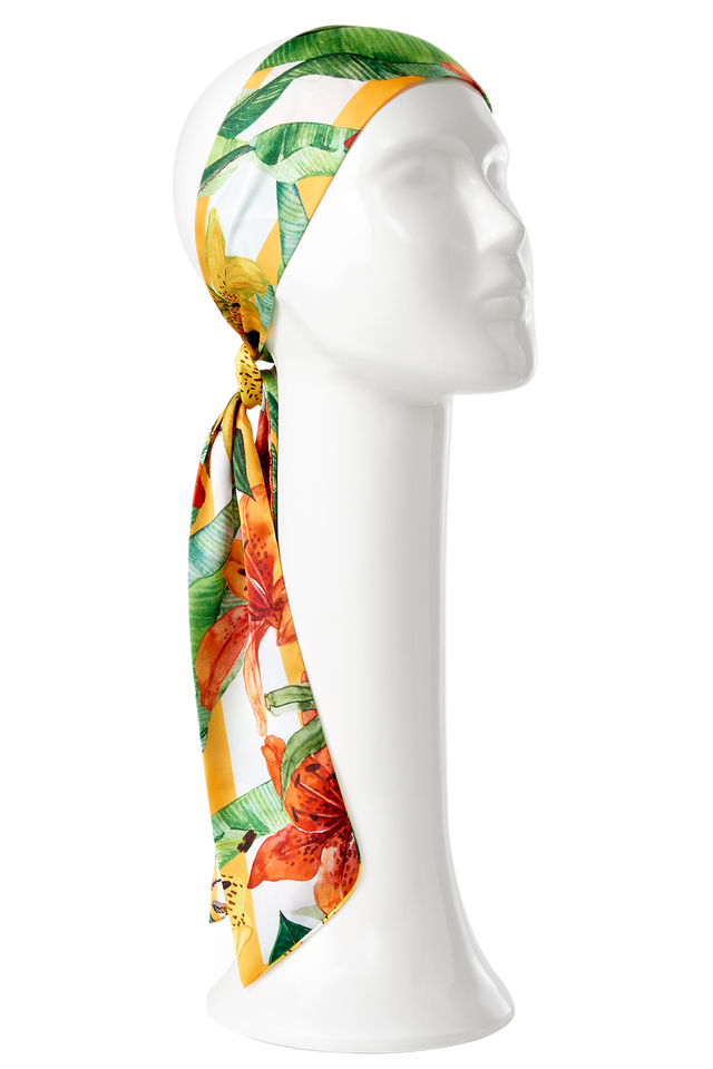   - TWILLY CITRUS EM CETIM POLIÉSTER | 8X130CM- Scarf Me 