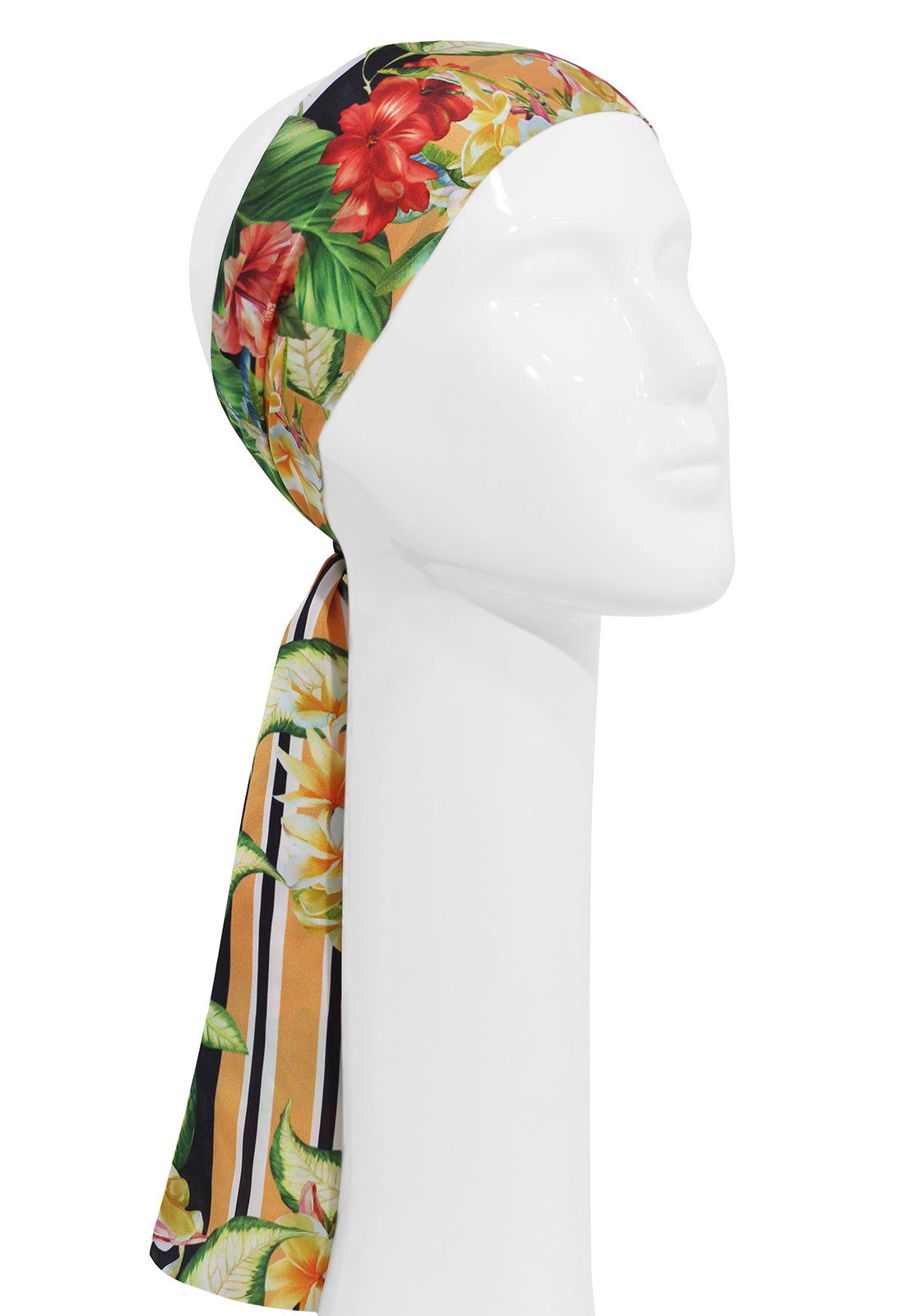   - TWILLY TROPICAL EM CETIM POLIÉSTER | 8X130CM- Scarf Me 