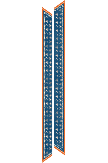 Twilly Gravataria western em cetim de seda | 8x130cm