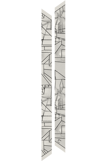 Twilly Roteiro SP off white em cetim de poliéster | 8x130cm