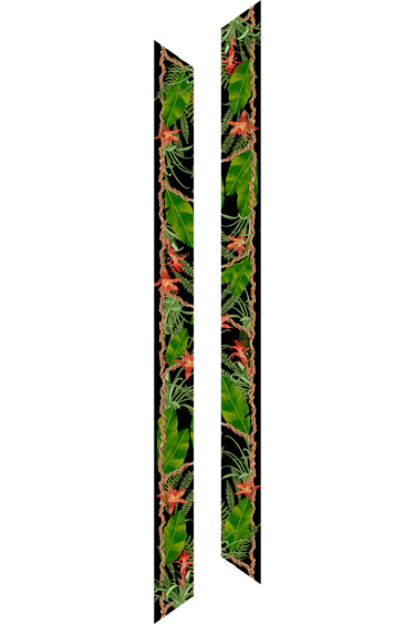 Twilly Selva in silk satin | 8x130cm