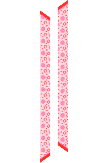 Twilly Sorte em cetim de seda | 8x130cm