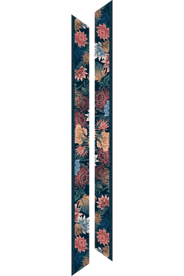   - Twilly Charming em cetim de poliéster | 8x130cm- Scarf Me 