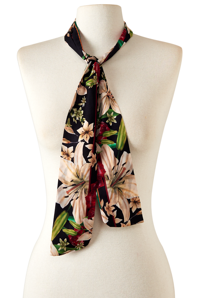   - Twilly Daniela em cetim de poliéster | 8x130cm- Scarf Me 