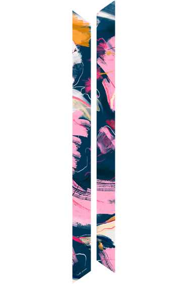 Twilly Enfrentamento em cetim de seda | 8x130cm