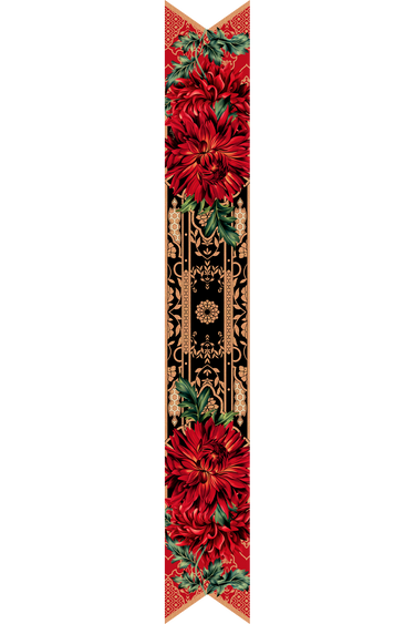   - Twilly Flair preto em cetim de poliéster | 8x130cm- Scarf Me 