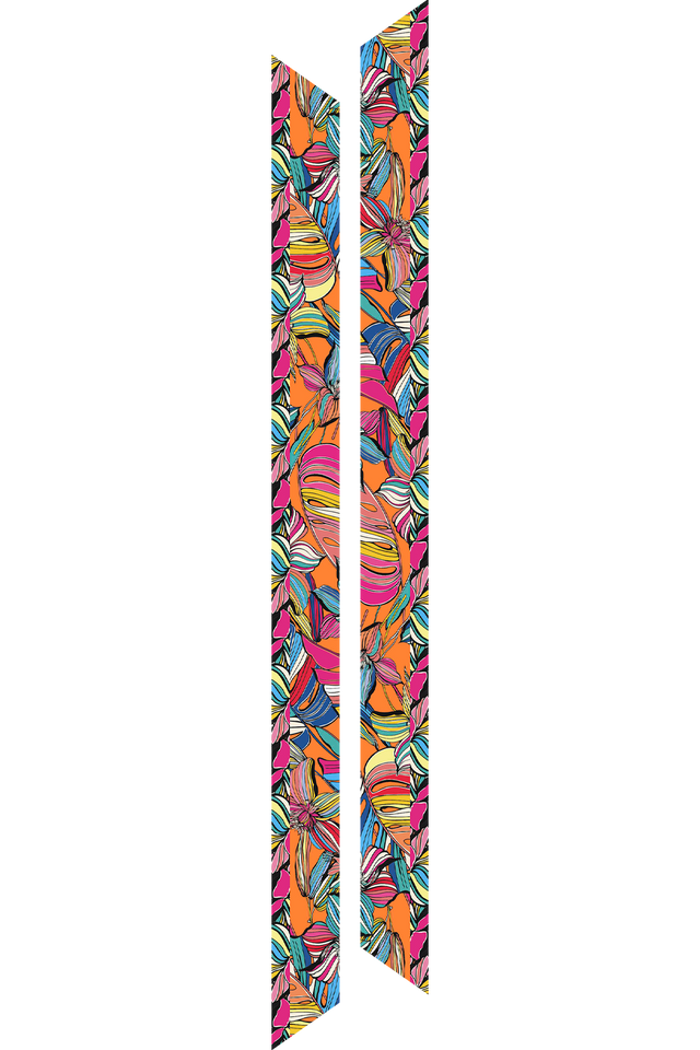   - Twilly Lívia em cetim poliéster | 8x130cm- Scarf Me 