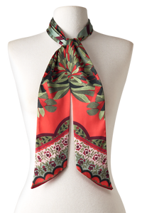 Pantanal twilly in polyester satin | 8x130cm - Scarf Me