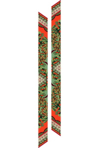 Pantanal twilly in polyester satin | 8x130cm - Scarf Me