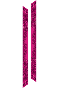   - Twilly Ramos de púrpura pink em cetim poliéster | 8x130cm- Scarf Me 
