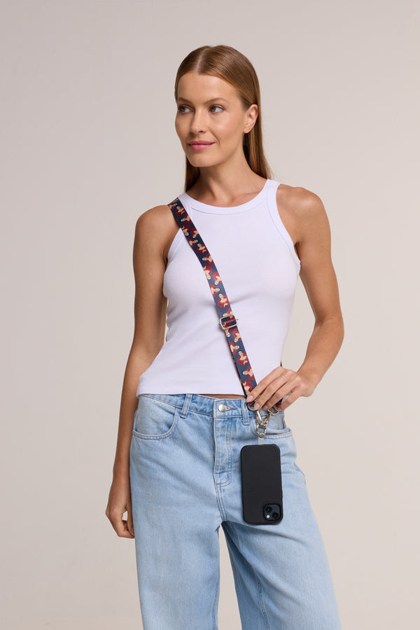 Autorretrato printed cell phone strap