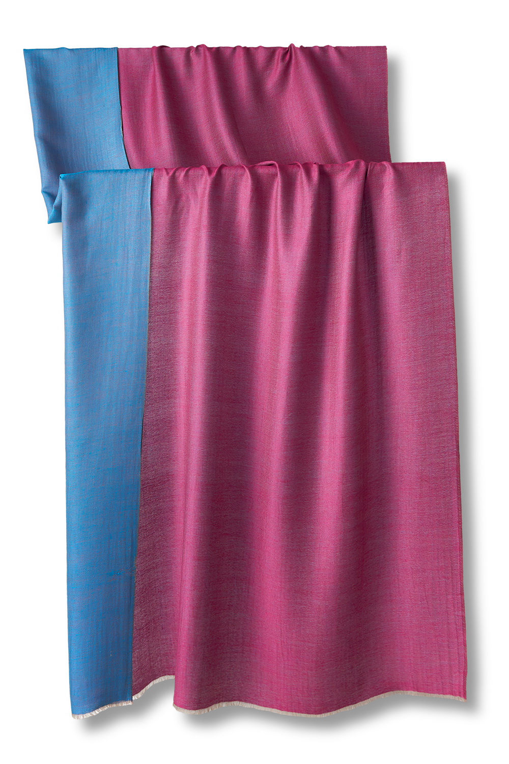   - Dupla face Cashmere Niyati rosa/azul | 100X200cm- Scarf Me 