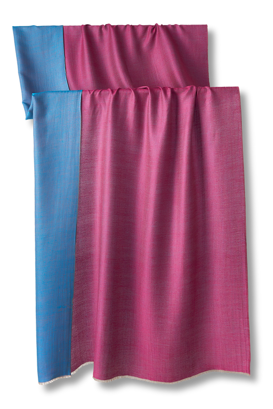   - Dupla face Cashmere Niyati rosa/azul | 100X200cm- Scarf Me 