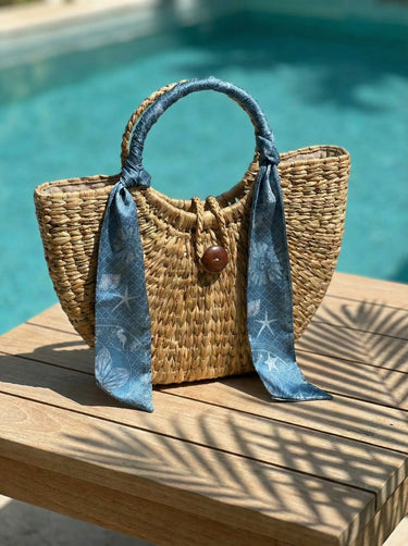 Bolsa Sirena Ritos de Mar em palha