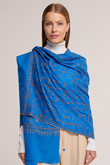 Cashmere Bordado azul