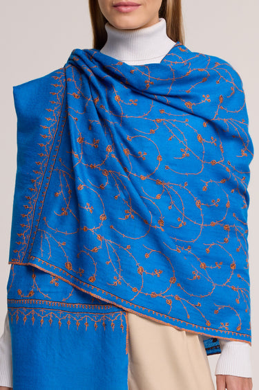 Cashmere Bordado azul