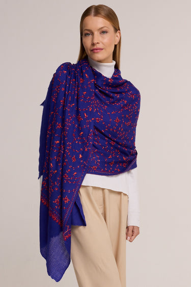 Cashmere Bordado azul royal