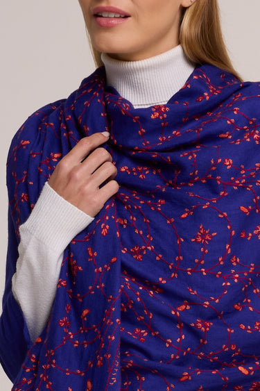 Cashmere Bordado azul royal