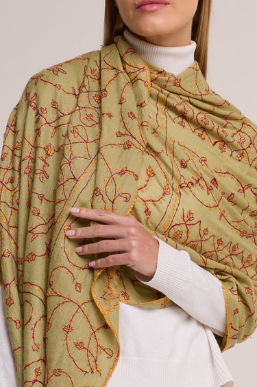 Cashmere Bordado caqui