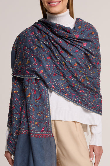 Cashmere Bordado chumbo