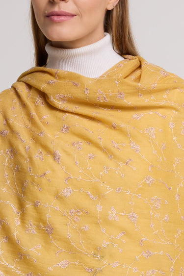 Cashmere Bordado mostarda